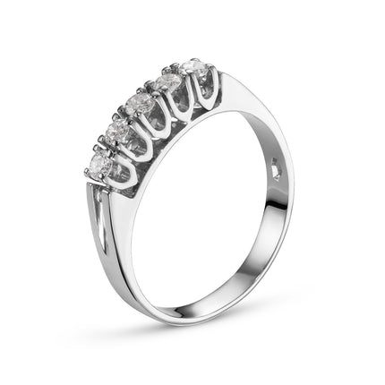 RING WHITE GOLD 750 & PRECIOUS STONES - 95624