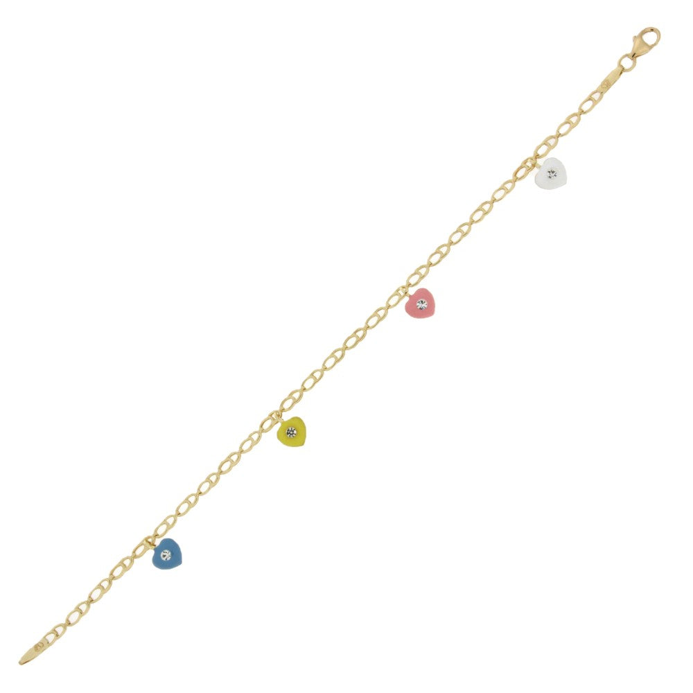 BRACELET GOLD 14K NO OR SYNTHETIC STONES