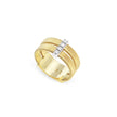 RING YELLOW & WHITE GOLD 750 & PRECIOUS STONES