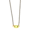 NECKLACE  GOLD 585 & SEMIPRECIOUS STONES & SIVER CHAIN - 95983