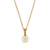 NECKLACE  GOLD 585 & PEARL & C.Z. - 95988