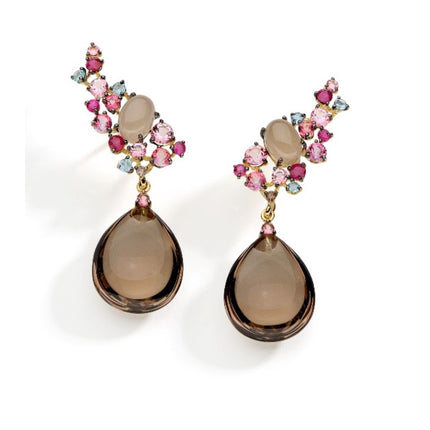 EARRINGS  GOLD 750 & PRECIOUS STONES - 96116