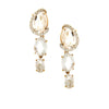 EARRINGS WHITE & PINK GOLD 750 & PRECIOUS STONES  - 96120