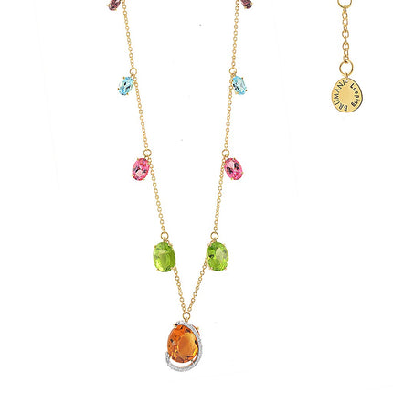 NECKLACE  GOLD 750 & PRECIOUS STONES - 96122