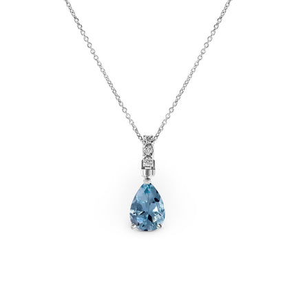 NECKLACE WHITE GOLD 750 & PRECIOUS STONES - 96276