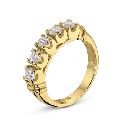 RING  GOLD 750 & PRECIOUS STONES