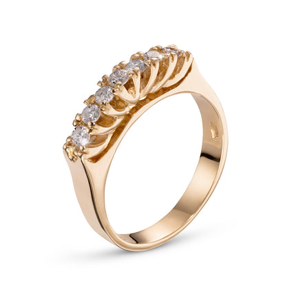 RING PINK GOLD 750 & PRECIOUS STONES - 96303