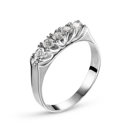 RING WHITE GOLD 750 & PRECIOUS STONES - 96304