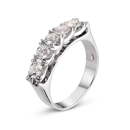 RING WHITE GOLD 750 & PRECIOUS STONES - 96309