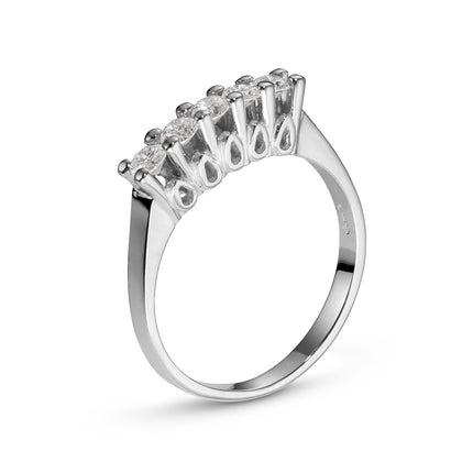 RING WHITE GOLD 750 & PRECIOUS STONES - 96312