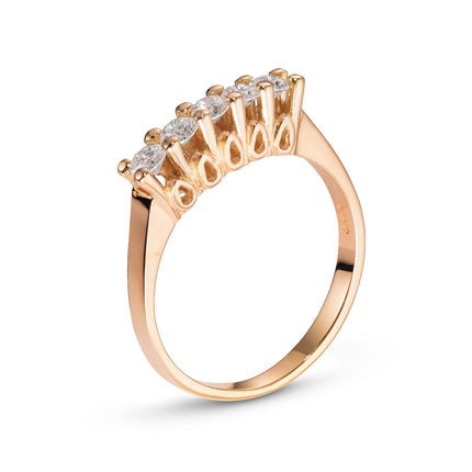 RING PINK GOLD 750 & PRECIOUS STONES - 96314