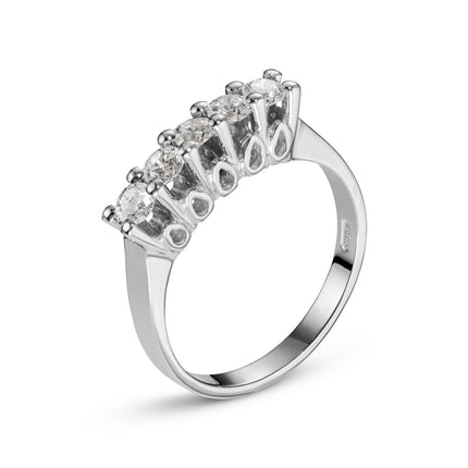 RING WHITE GOLD Κ18 ΜΕ - 96317