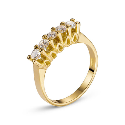 RING  GOLD 750 & PRECIOUS STONES