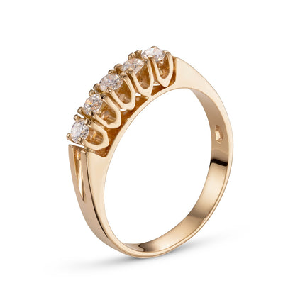 RING PINK GOLD 750 & PRECIOUS STONES - 96321