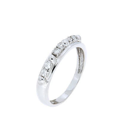 RING WHITE GOLD 750 & PRECIOUS STONES - 96327