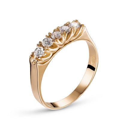 RING PINK GOLD 750 & PRECIOUS STONES - 96330