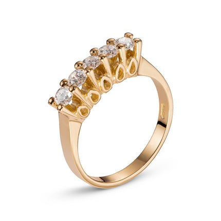 RING PINK GOLD 750 & PRECIOUS STONES - 96332