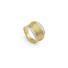 RING YELLOW & WHITE GOLD 750 & PRECIOUS STONES  - 96436