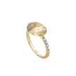 RING YELLOW & WHITE GOLD 750 & PRECIOUS STONES