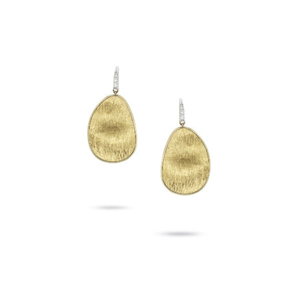 EARRINGS YELLOW & WHITE GOLD 750 & PRECIOUS STONES - 96525