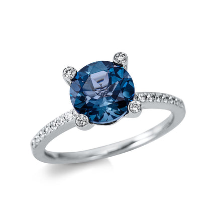 RING WHITE GOLD 750 & PRECIOUS STONES - 96533