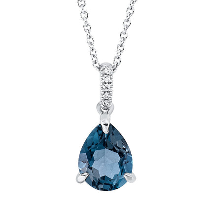 NECKLACE WHITE GOLD 750 & PRECIOUS STONES - 96546