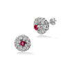 EARRINGS WHITE GOLD 750 & PRECIOUS STONES  - 96550