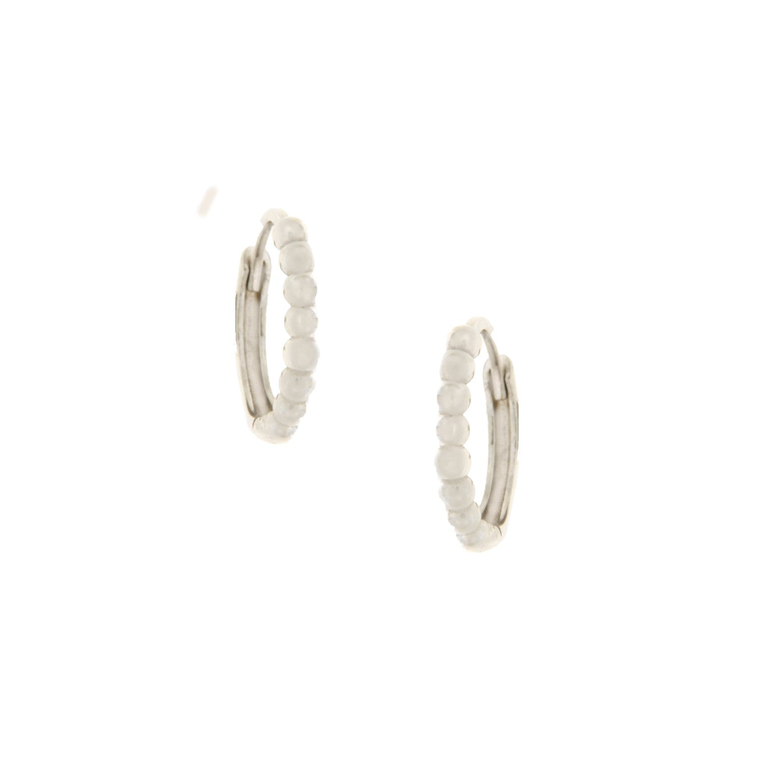 EARRINGS WHITE GOLD 585   - 96596