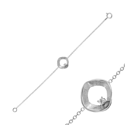 BRACELET WHITE GOLD 750 & PRECIOUS STONES - 96649