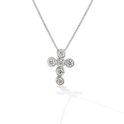 NECKLACE WHITE GOLD 750 & PRECIOUS STONES WITH CHAIN - 96652