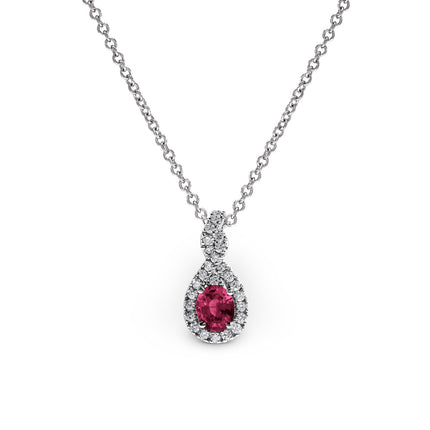 NECKLACE WHITE GOLD 750 & PRECIOUS STONES - 96697