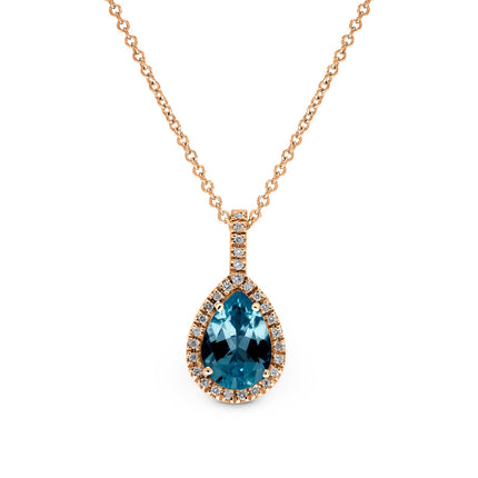 NECKLACE PINK GOLD 750 & PRECIOUS STONES - 96740