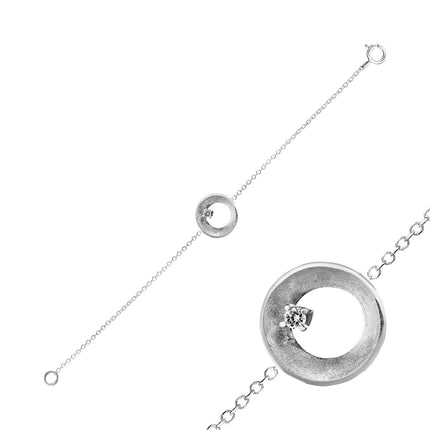 BRACELET WHITE GOLD 750 & PRECIOUS STONES - 96743