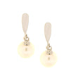 EARRINGS WHITE GOLD 585 & PEARLS - 96774 - Availability: Immediately