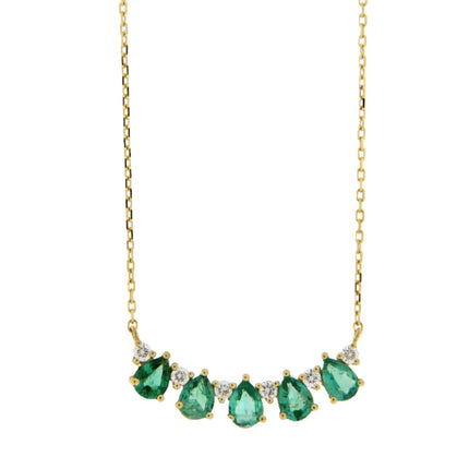 NECKLACE  GOLD 750 & PRECIOUS STONES - 96803
