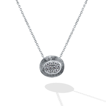 NECKLACE WHITE GOLD 750 & PRECIOUS STONES - 96828