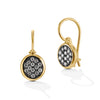 EARRINGS BLACK & YELLOW GOLD 750 & PRECIOUS STONES  - 96842