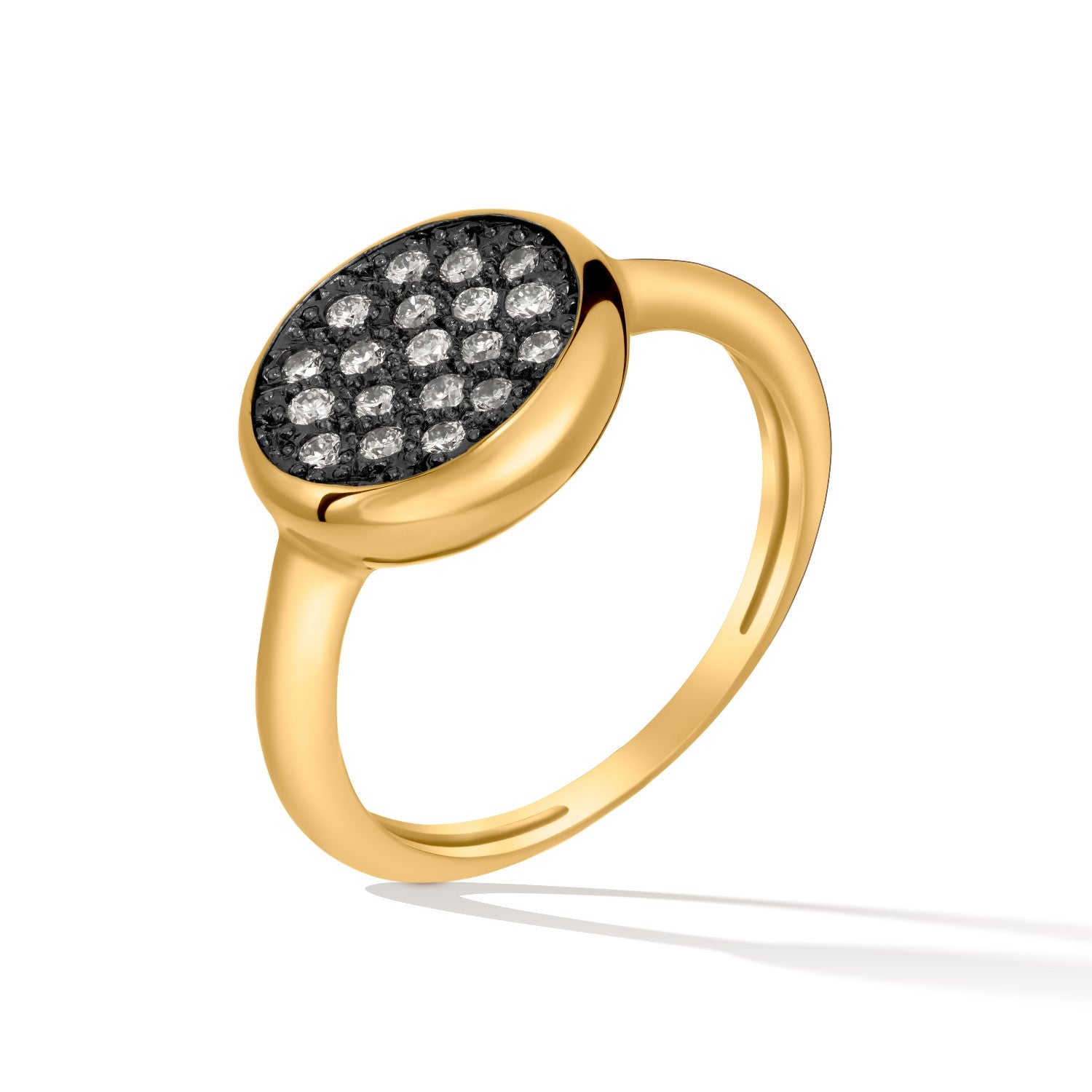 RING BLACK & YELLOW GOLD 750 - 96848