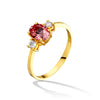 RING  GOLD 750 & PRECIOUS STONES