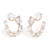 EARRINGS PINK GOLD 750 & PRECIOUS STONES  - 96887