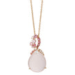 NECKLACE PINK GOLD 750 & PRECIOUS STONES  - 96890