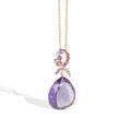 NECKLACE PINK GOLD 750 & PRECIOUS STONES - 96895 - Availability: Up to 2 month