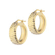 EARRINGS YELLOW SILVER 925   - 96972