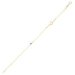 BRACELET GOLD 14 K PRECIOUS STONES