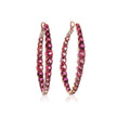 EARRINGS PINK GOLD 750 & SEMIPRECIOUS STONES  - 97053