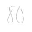 EARRINGS WHITE GOLD 750   - 97140