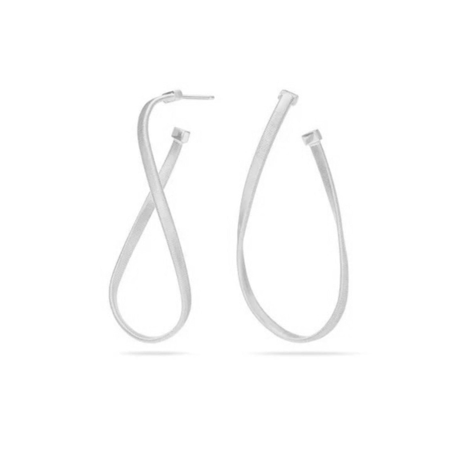 EARRINGS WHITE GOLD 750   - 97140