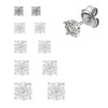 EARRINGS WHITE GOLD 750 & PRECIOUS STONES  - 97171