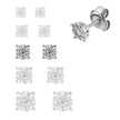 EARRINGS WHITE GOLD 750 & PRECIOUS STONES  - 97174