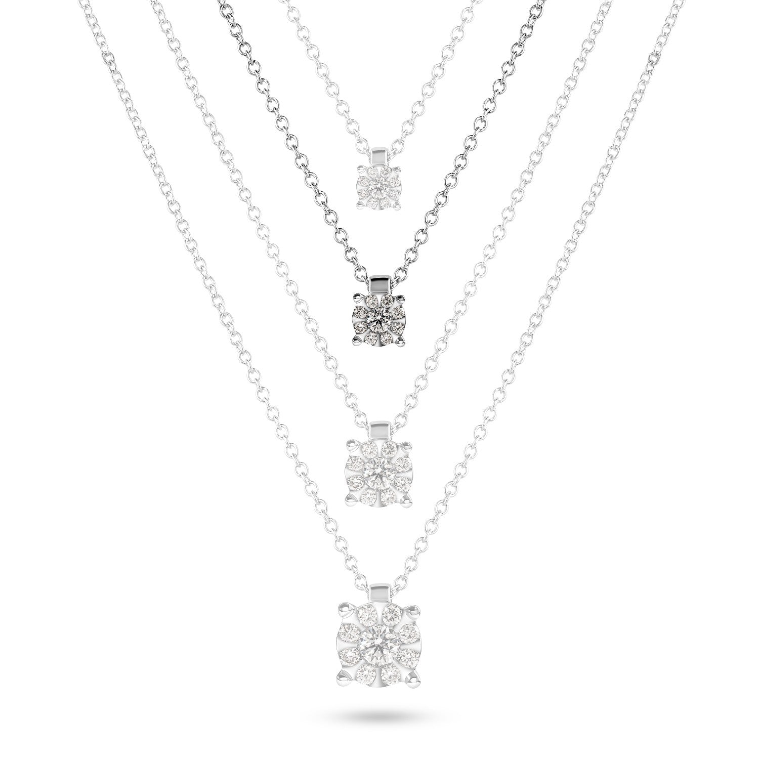 NECKLACE WHITE GOLD 750 & PRECIOUS STONES  - 97176